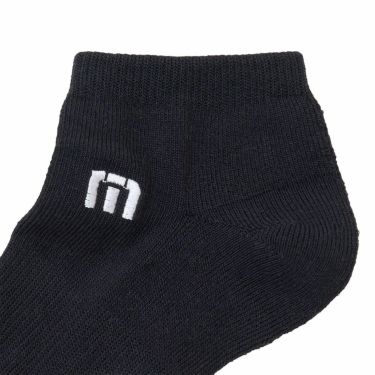 トラヴィスマシュー Travis Mathew　メンズ Mロゴ アンクル ソックス 7AM090 0BLK ブラック　2025年モデル 詳細2
