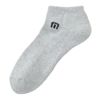 トラヴィスマシュー Travis Mathew　メンズ Mロゴ アンクル ソックス 7AM090 0GRY グレー　2025年モデル グレー