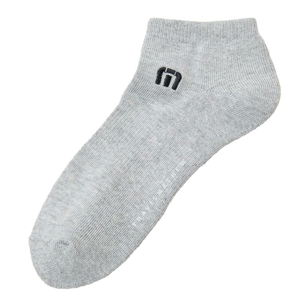 トラヴィスマシュー Travis Mathew　メンズ Mロゴ アンクル ソックス 7AM090 0GRY グレー　2025年モデル グレー
