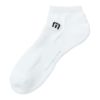 トラヴィスマシュー Travis Mathew　メンズ Mロゴ アンクル ソックス 7AM090 1WHT ホワイト　2025年モデル ホワイト