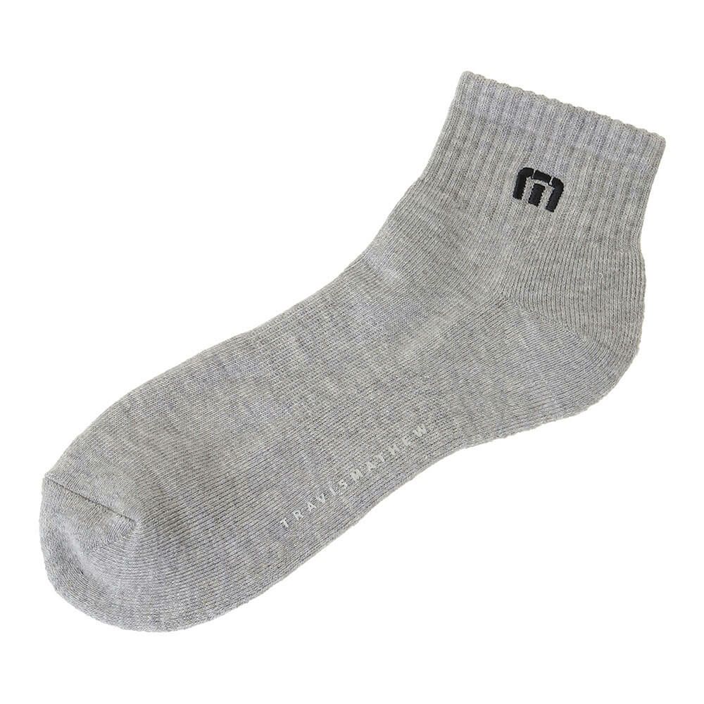 トラヴィスマシュー Travis Mathew　メンズ ショート ソックス 7AL092 0GRY グレー　2025年モデル グレー