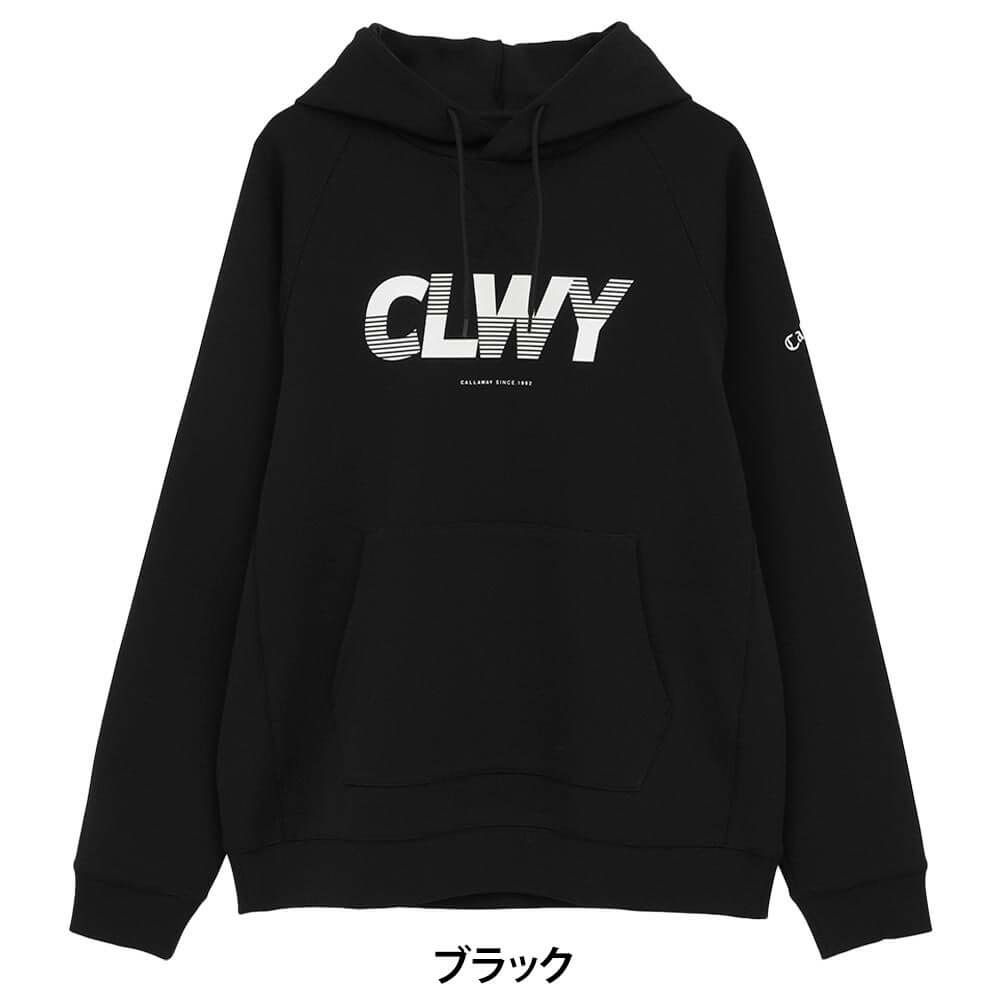 キャロウェイ Callaway　メンズ 長袖 プルオーバー スウェット パーカー C25217105　2025年モデル ブラック