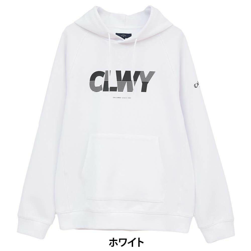 キャロウェイ Callaway　メンズ 長袖 プルオーバー スウェット パーカー C25217105　2025年モデル ホワイト