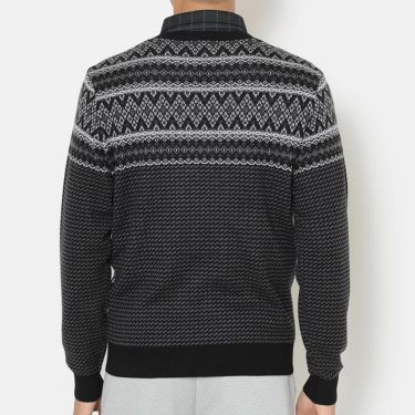 キャロウェイ Callaway　メンズ ノルディック柄 長袖 クルーネック ニット セーター C25218103　2025年モデル 詳細2