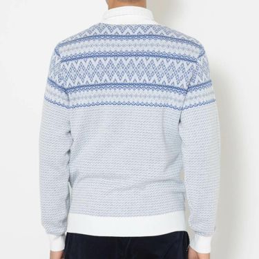 キャロウェイ Callaway　メンズ ノルディック柄 長袖 クルーネック ニット セーター C25218103　2025年モデル 詳細4