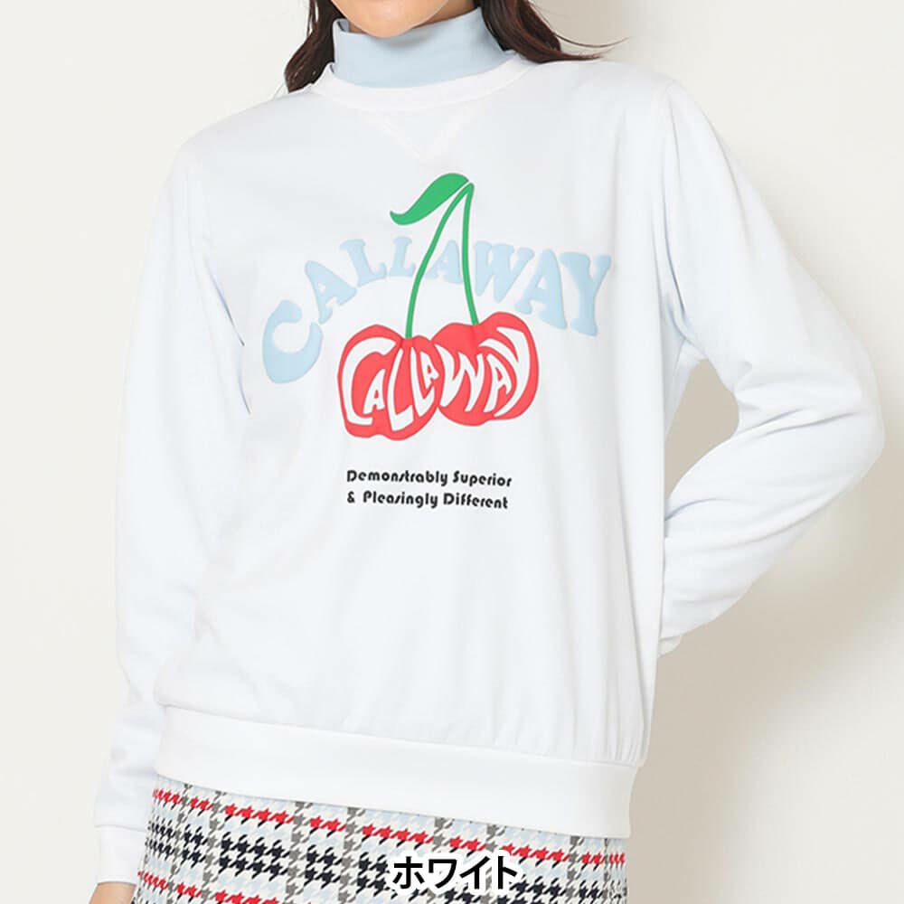 キャロウェイ Callaway　レディース ダブルニット 長袖 クルーネック スウェット C25217205　2025年モデル 詳細11