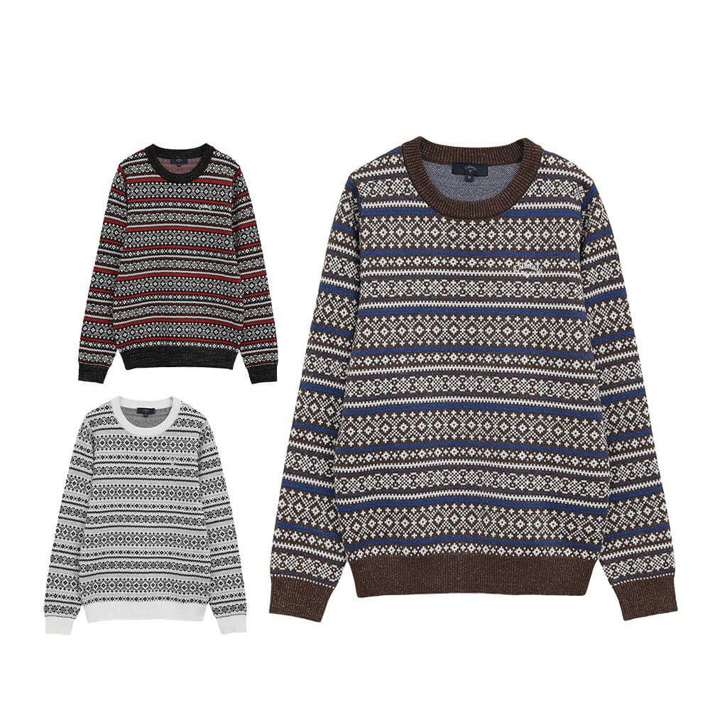 サイズ：L 美品 定価:19800円 Callaway キャロウェイ ストライプ