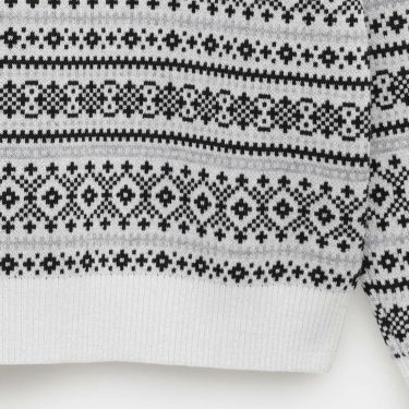 キャロウェイ Callaway　レディース ノルディック柄 長袖 クルーネック セーター C25218200　2025年モデル 詳細6