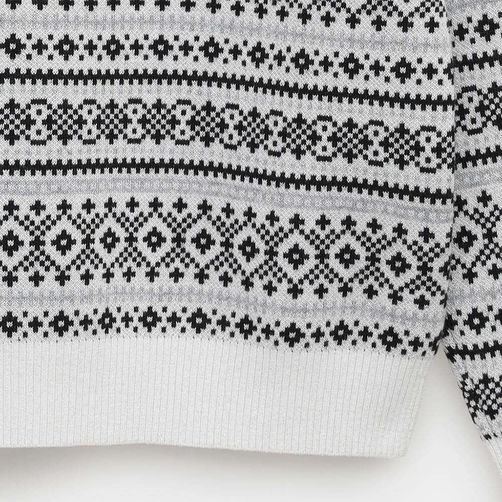 キャロウェイ Callaway　レディース ノルディック柄 長袖 クルーネック セーター C25218200　2025年モデル 詳細6