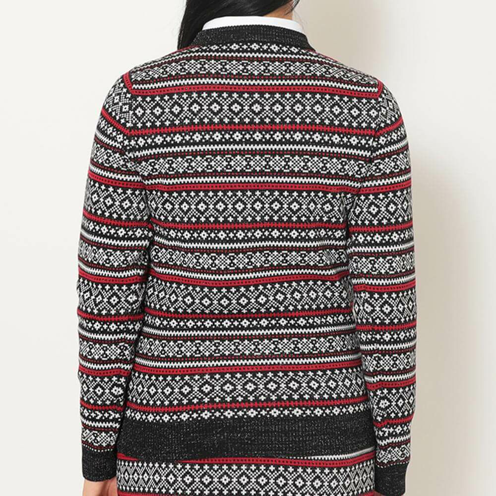 キャロウェイ Callaway　レディース ノルディック柄 長袖 クルーネック セーター C25218200　2025年モデル 詳細9