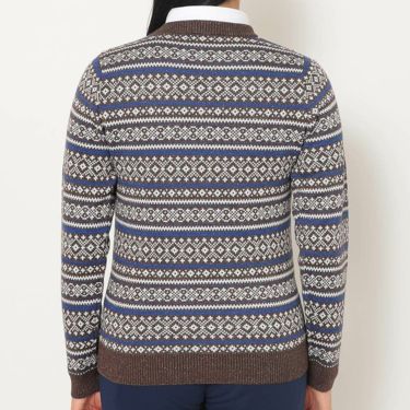 キャロウェイ Callaway　レディース ノルディック柄 長袖 クルーネック セーター C25218200　2025年モデル 詳細12