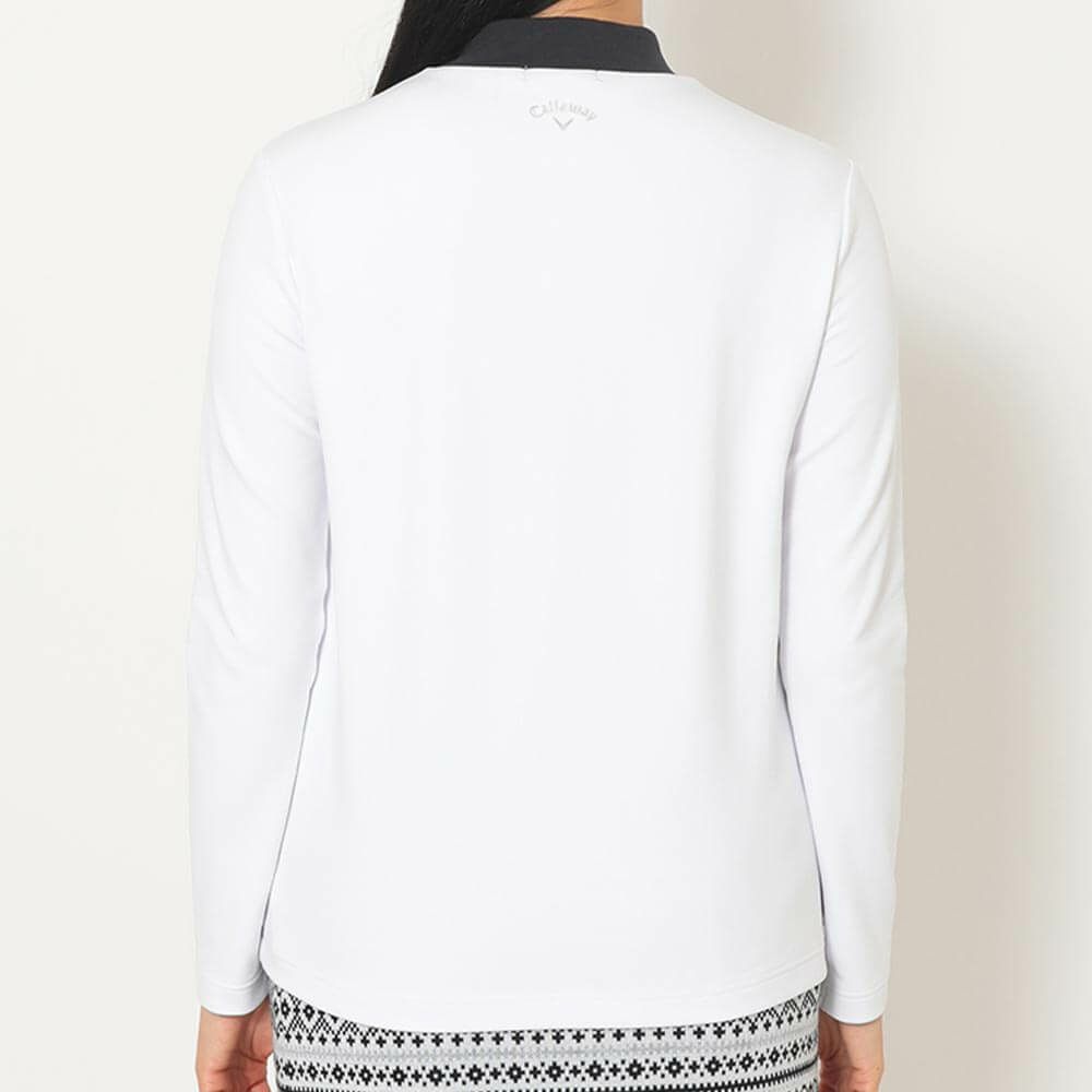 キャロウェイ Callaway　レディース フロントプリント 長袖 モックネック シャツ C25233203　2025年モデル 詳細5