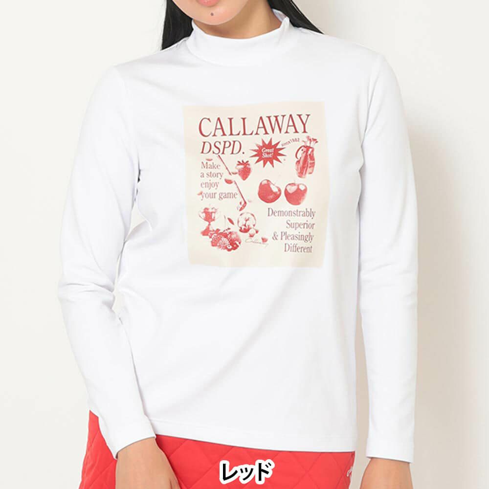 キャロウェイ Callaway　レディース フロントプリント 長袖 モックネック シャツ C25233203　2025年モデル 詳細6
