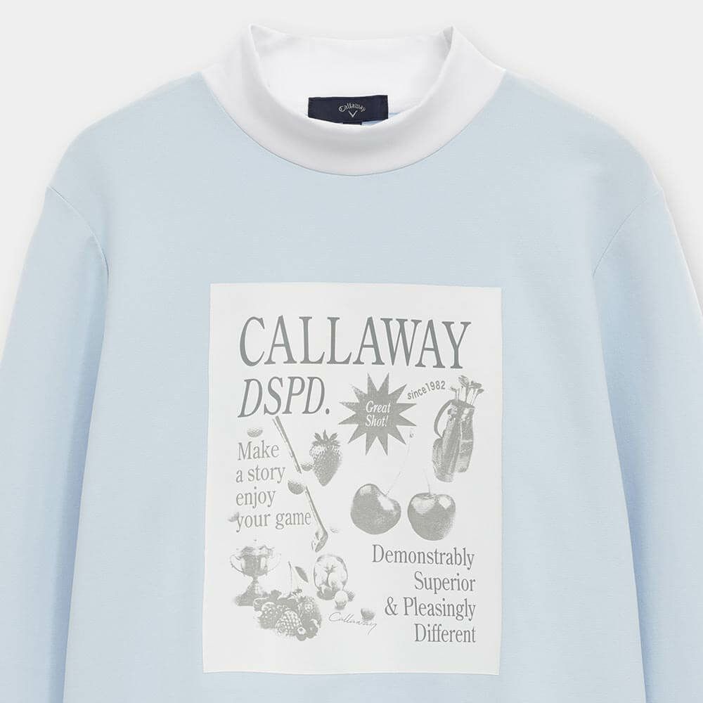 キャロウェイ Callaway　レディース フロントプリント 長袖 モックネック シャツ C25233203　2025年モデル 詳細10