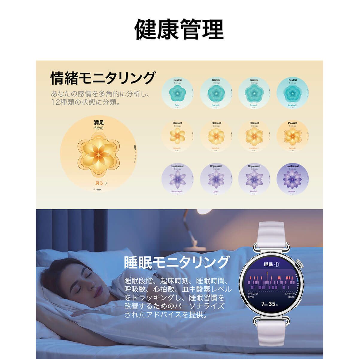 HUAWEI ファーウェイ　GT6 46mm グリーン スマートウォッチ コンポジットウーブンベルト　ATMB19GRE サファイアガラス ゴルフ対応 腕時計型 GPSゴルフナビ 距離計測器 詳細5