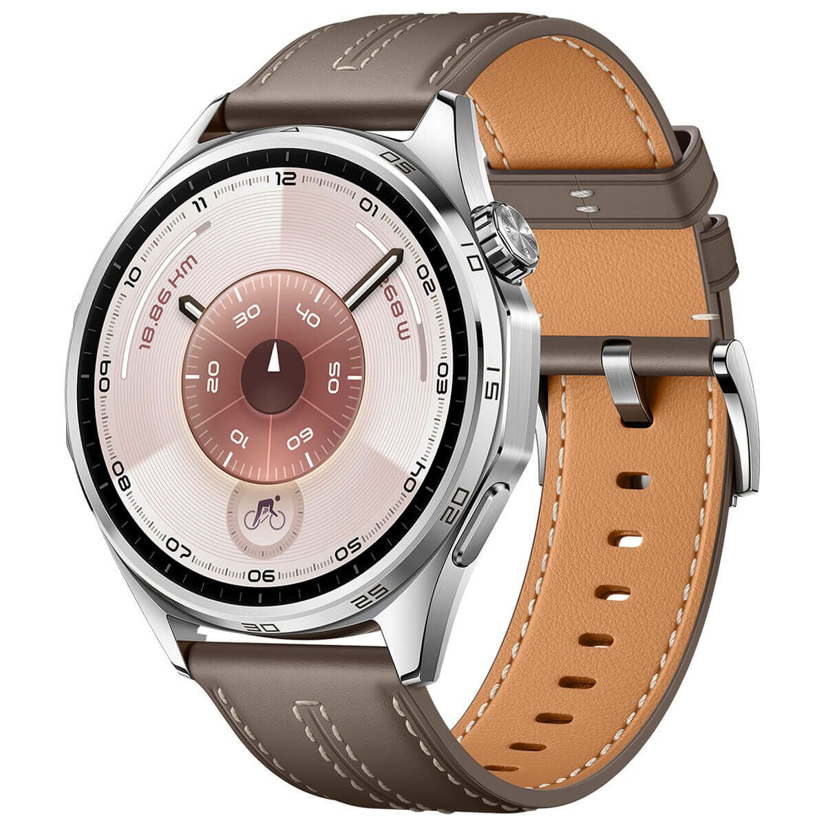 HUAWEI ファーウェイ　GT6 46mm グレー スマートウォッチ コンポジットレザーベルト　ATMB19GRY サファイアガラス ゴルフ対応 腕時計型 GPSゴルフナビ 距離計測器 GRY