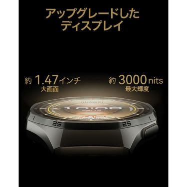 HUAWEI ファーウェイ　GT6 PRO 46mm ブラック フルオロエラストマーベルト　ATM-B29-BK詳細4