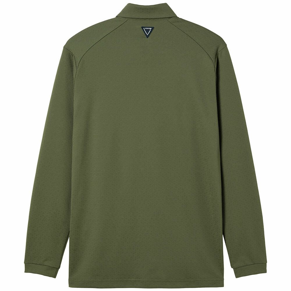 ルコック Le coq sportif　メンズ トライアングル ジャガード 長袖 ポロシャツ LG5FLS07M　2025年モデル 詳細2