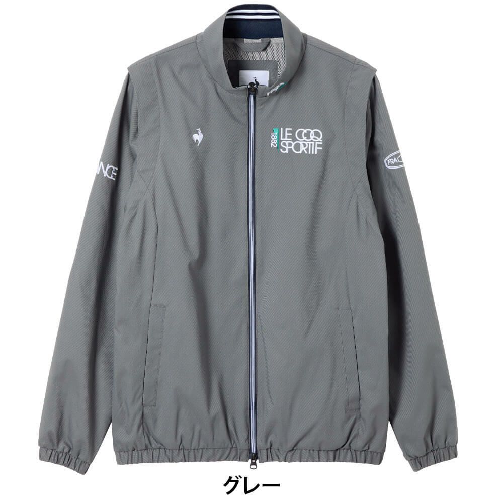 ルコック Le coq sportif　メンズ 2WAY ブルゾン LG5FWB00M　2025年モデル グレー
