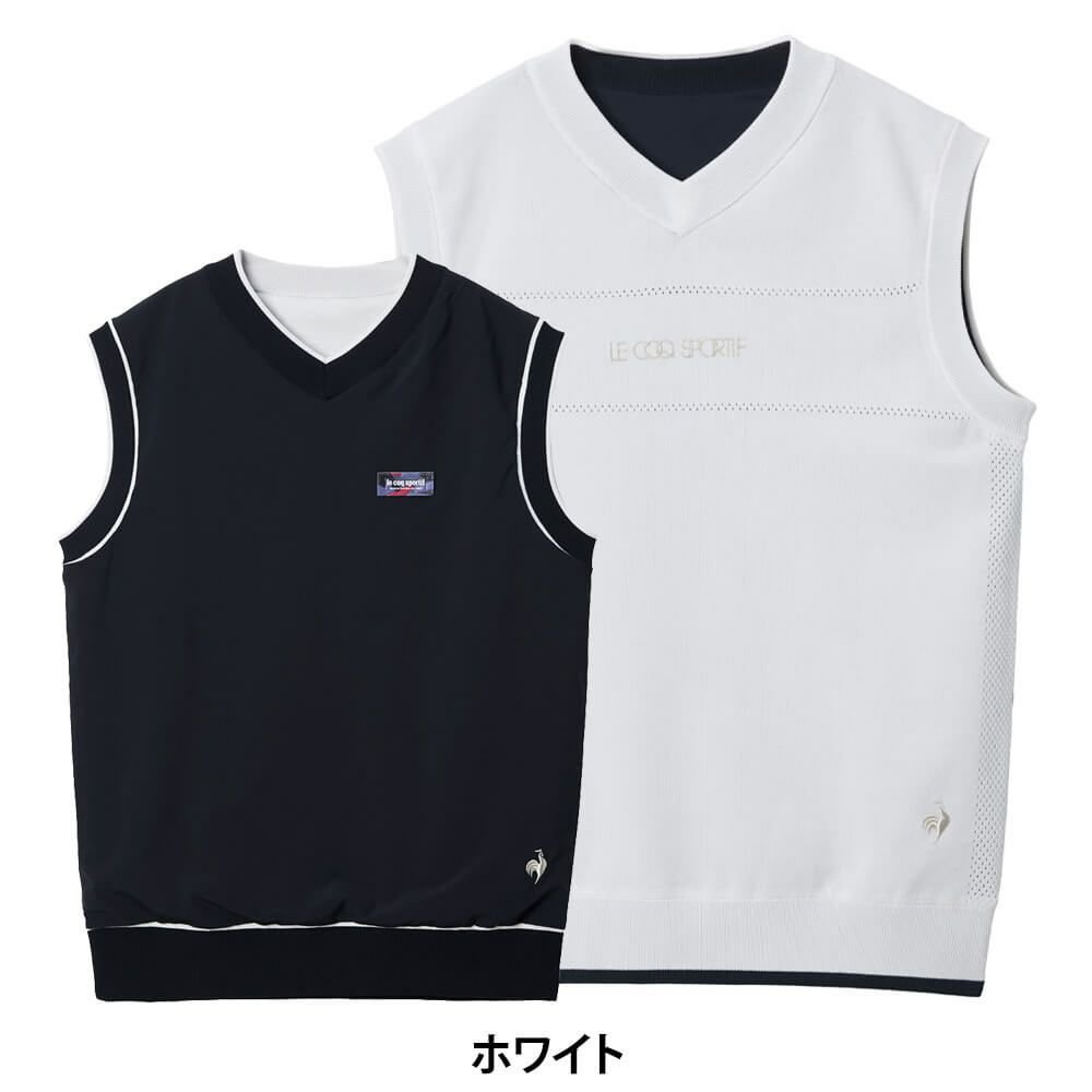 ルコック Le coq sportif　レディース リバーシブル ベスト LG5FVE80L　2025年モデル ホワイト