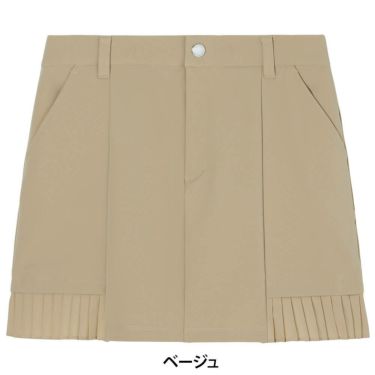 ルコック Le coq sportif　レディース 裾プリーツ スカート LG5FSK00L　2025年モデル ベージュ