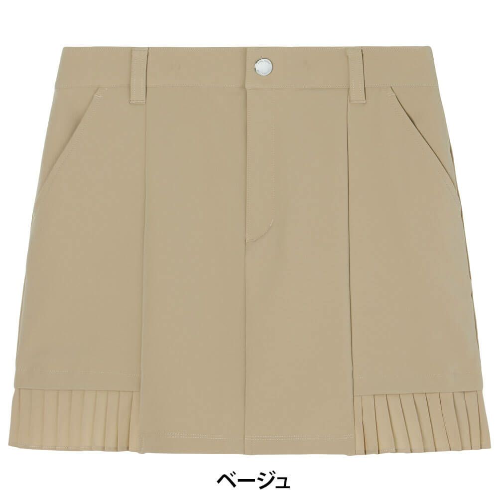 ルコック Le coq sportif　レディース 裾プリーツ スカート LG5FSK00L　2025年モデル ベージュ