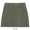ルコック Le coq sportif　レディース 裾プリーツ スカート LG5FSK00L　2025年モデル カーキ