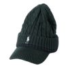 RLX GOLF Polo　メンズ ケーブルニット つば付き キャップ RMF2501 GR グリーン グリーン