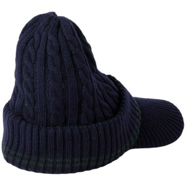 RLX GOLF Polo　メンズ ケーブルニット つば付き キャップ RMF2501 NV ネイビー 詳細1