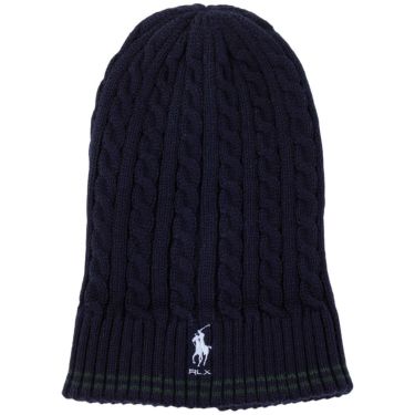 RLX GOLF Polo　メンズ ケーブルニット ビーニー RMF2502 NV ネイビー 詳細2