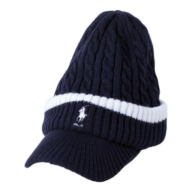 RLX GOLF Polo　レディース ケーブルニット つば付き キャップ RWF2501 NV ネイビー ネイビー