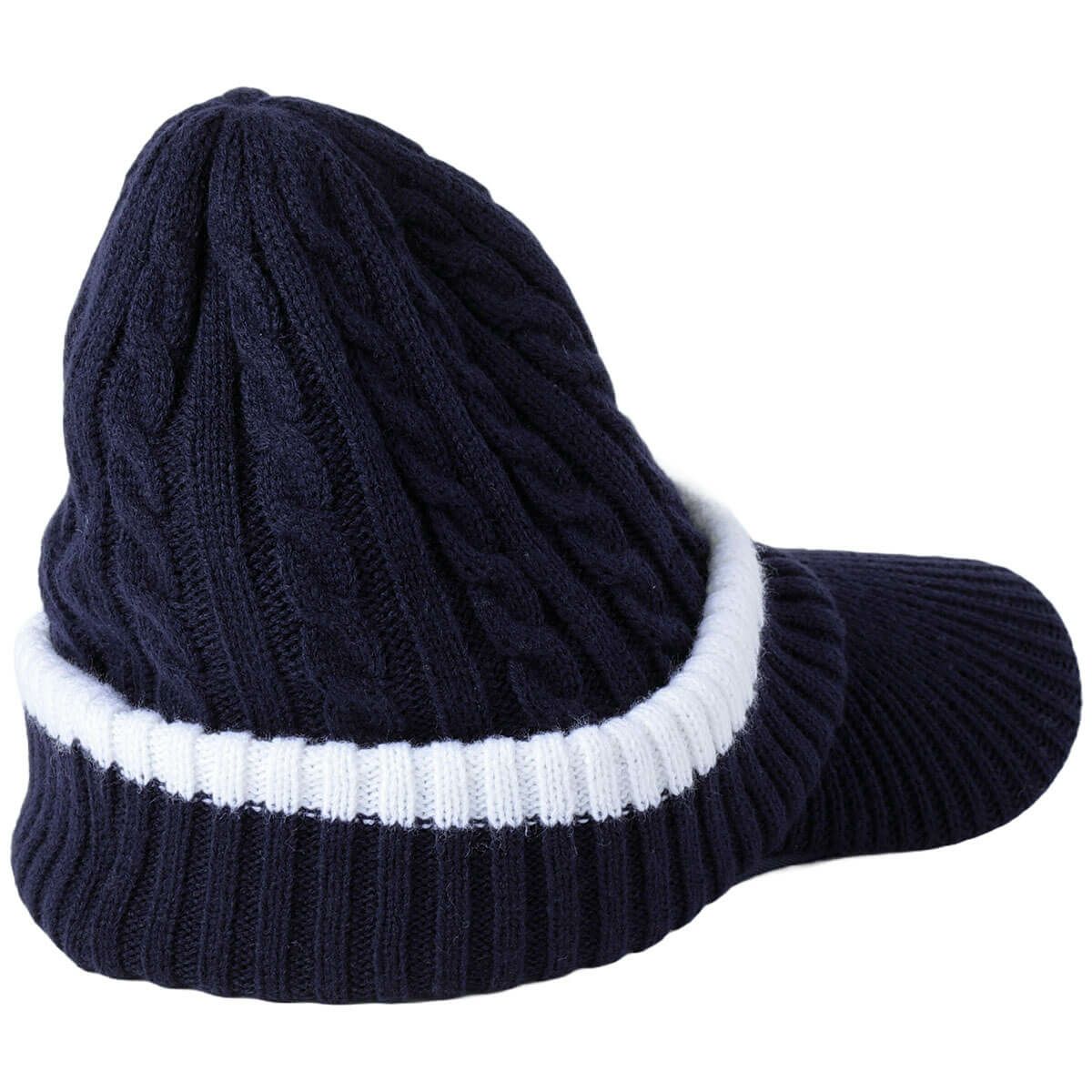 RLX GOLF Polo　レディース ケーブルニット つば付き キャップ RWF2501 NV ネイビー 詳細1