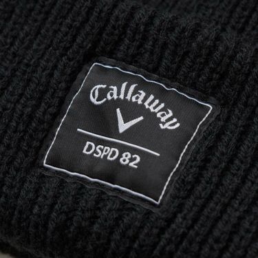 キャロウェイ Callaway　メンズ ロゴワッペン ビーニー C25291120 1010 ブラック　2025年モデル ブラック 詳細3