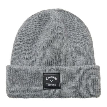 キャロウェイ Callaway　メンズ ロゴワッペン ビーニー C25291120 1021 グレー　2025年モデル グレー