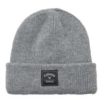 キャロウェイ Callaway　メンズ ロゴワッペン ビーニー C25291120 1021 グレー　2025年モデル