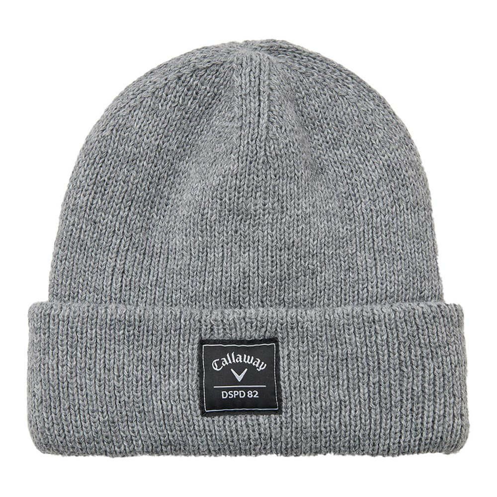 キャロウェイ Callaway　メンズ ロゴワッペン ビーニー C25291120 1021 グレー　2025年モデル グレー