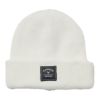 キャロウェイ Callaway　メンズ ロゴワッペン ビーニー C25291120 1030 ホワイト　2025年モデル ホワイト