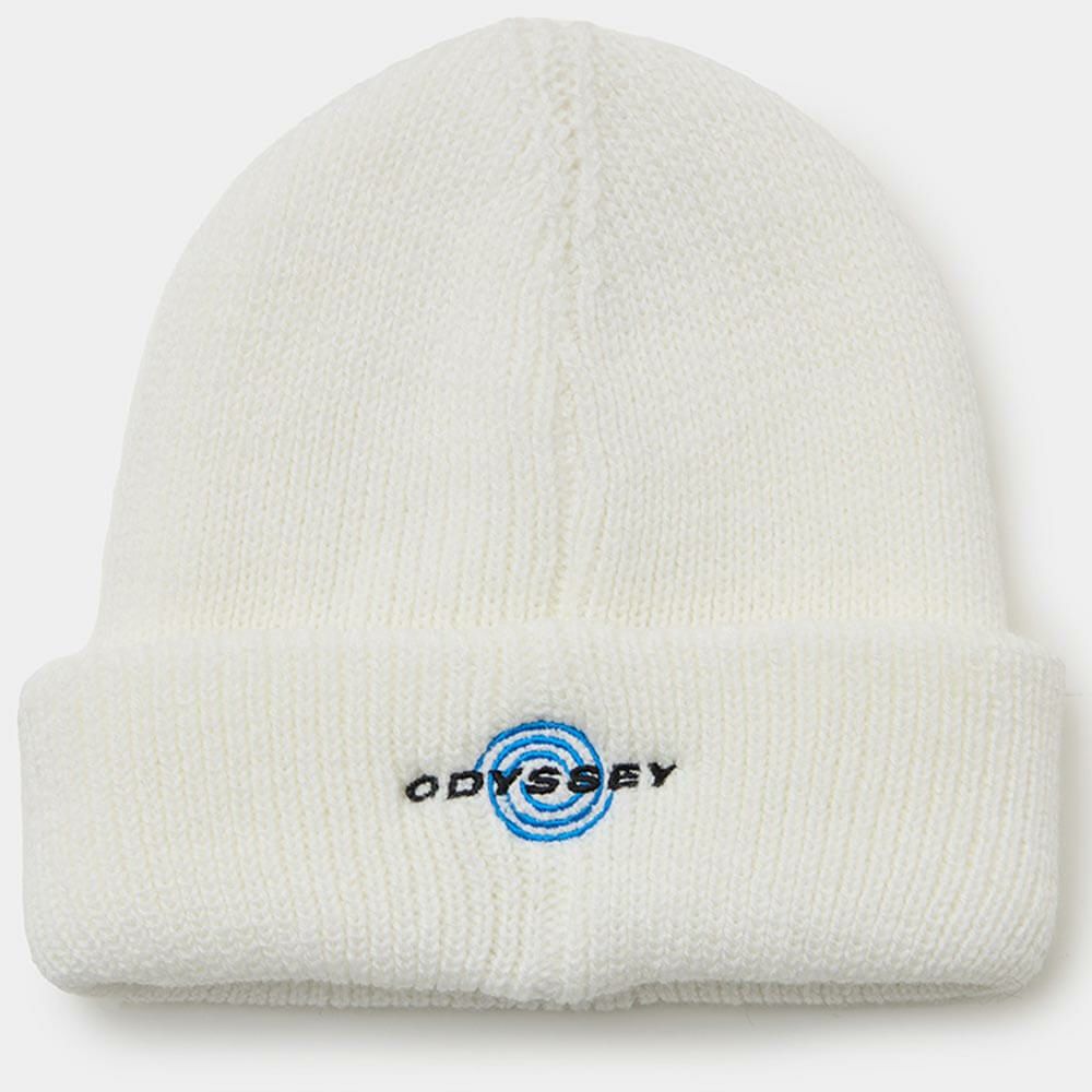 キャロウェイ Callaway　メンズ ロゴワッペン ビーニー C25291120 1030 ホワイト　2025年モデル ホワイト 詳細2