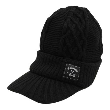 キャロウェイ Callaway　メンズ ツバ付き ニットキャップ C25291121 1010 ブラック　2025年モデル ブラック