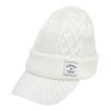 キャロウェイ Callaway　メンズ ツバ付き ニットキャップ C25291121 1030 ホワイト　2025年モデル ホワイト