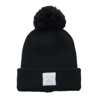 キャロウェイ Callaway　レディース 梵天付き ビーニー C25291215 1010 ブラック　2025年モデル ブラック