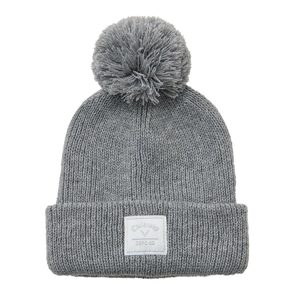 キャロウェイ Callaway　レディース 梵天付き ビーニー C25291215 1021 グレー　2025年モデル グレー