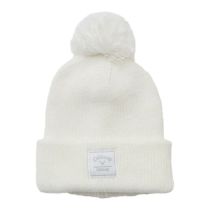 キャロウェイ Callaway　レディース 梵天付き ビーニー C25291215 1030 ホワイト　2025年モデル