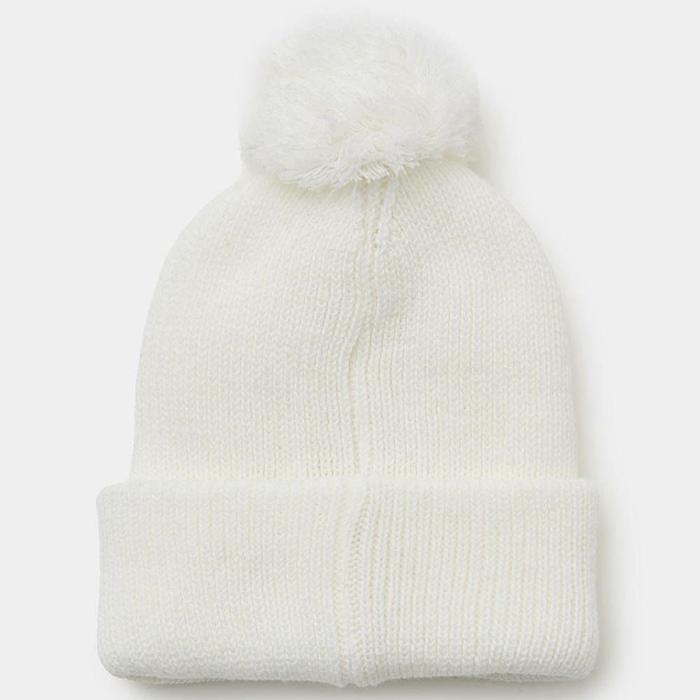 キャロウェイ Callaway　レディース 梵天付き ビーニー C25291215 1030 ホワイト　2025年モデル ホワイト 詳細2