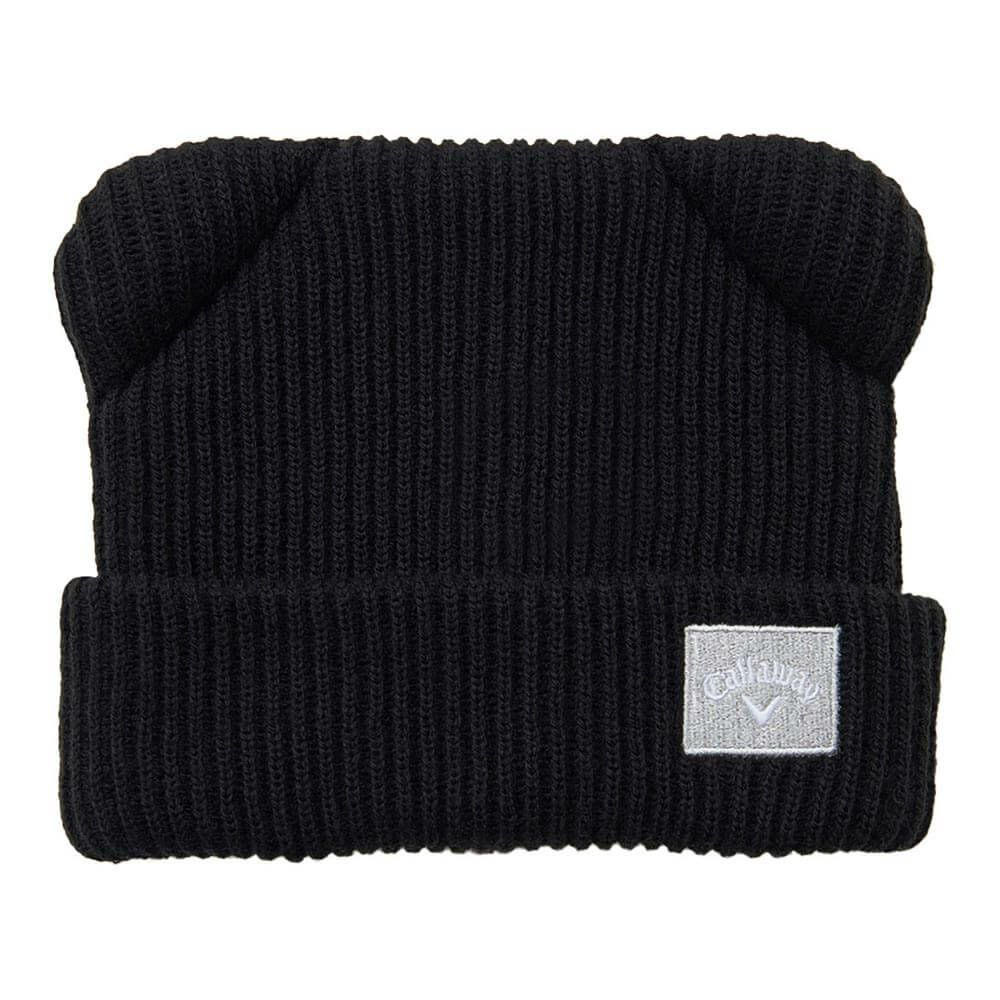 キャロウェイ Callaway　レディース クマ耳付き ビーニー C25291217 1010 ブラック　2025年モデル ブラック
