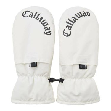 キャロウェイ Callaway　メンズ カイロポケット付き 両手用 ミトン C25298104 1030 ホワイト　2025年モデル ホワイト