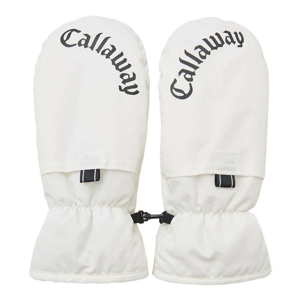 キャロウェイ Callaway　メンズ カイロポケット付き 両手用 ミトン C25298104 1030 ホワイト　2025年モデル ホワイト