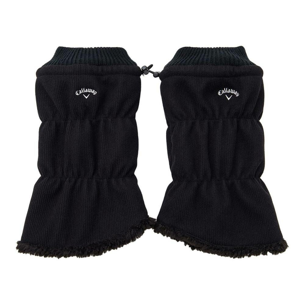 キャロウェイ Callaway　レディース リバーシブル ショート レッグウォーマー C25298207 1010 ブラック　2025年モデル ブラック