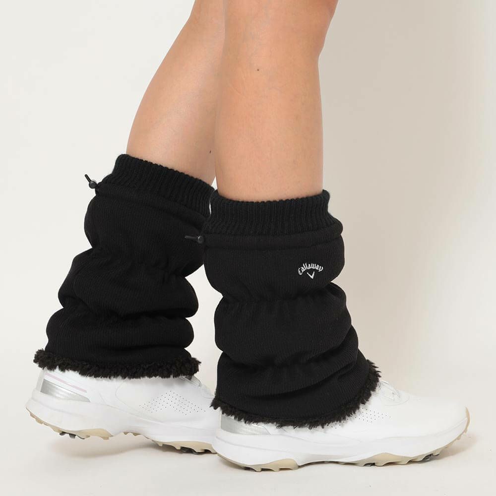 キャロウェイ Callaway　レディース リバーシブル ショート レッグウォーマー C25298207 1010 ブラック　2025年モデル ブラック 詳細3