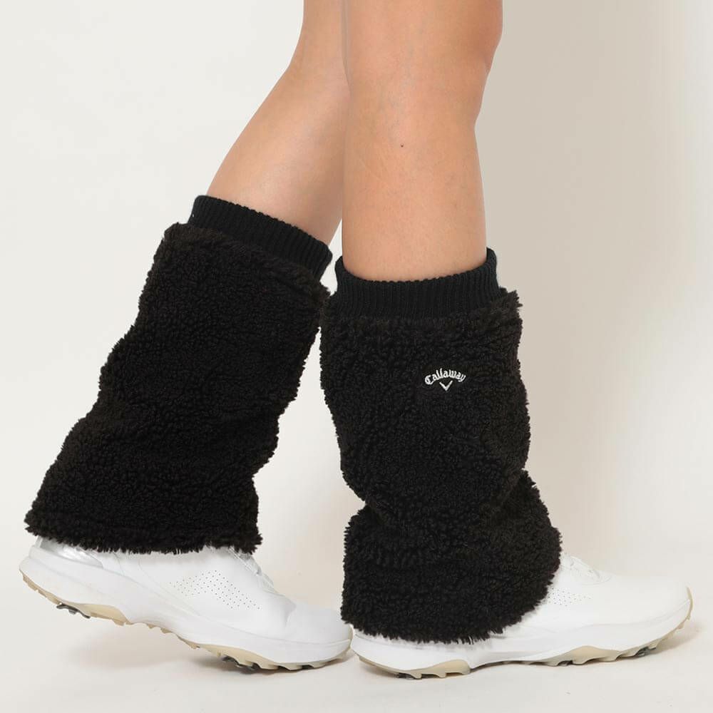 キャロウェイ Callaway　レディース リバーシブル ショート レッグウォーマー C25298207 1010 ブラック　2025年モデル ブラック 詳細4